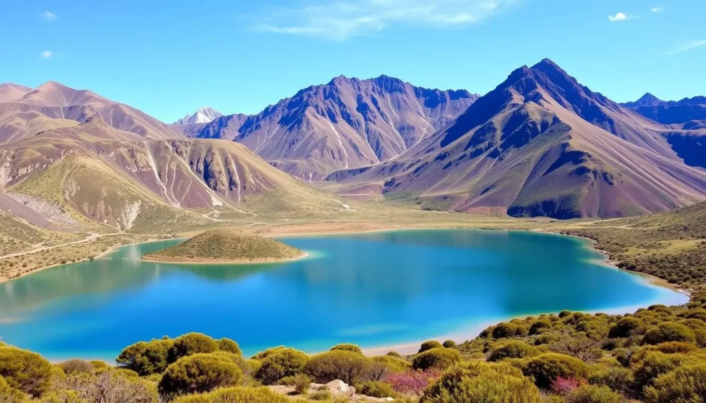 Image of Lagunas de Mojanda, a serene high-altitude lake surrounded by mountains and paramo vegetation