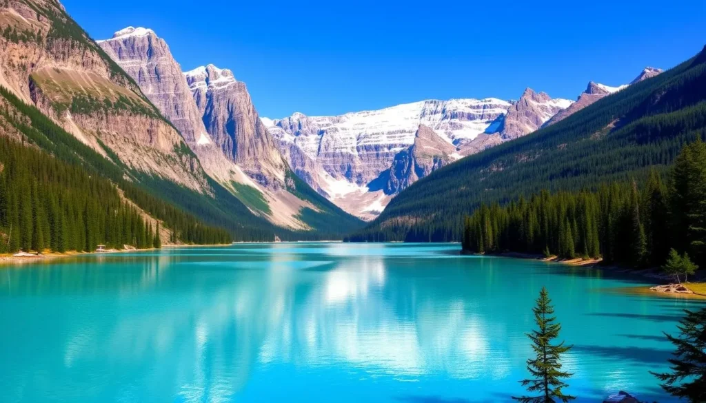 Image of Lake Louise with its turquoise waters