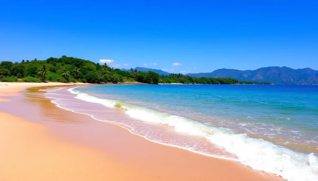 Image of Lake Maracaibo's shoreline with a beach