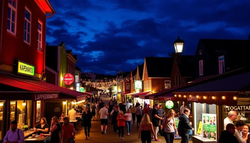 Image of Lappeenranta's vibrant nightlife scene