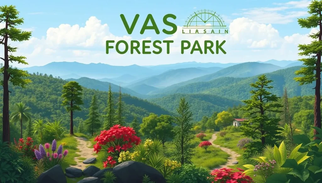 Image of Lavasan Forest Park with hiking trails and scenic views