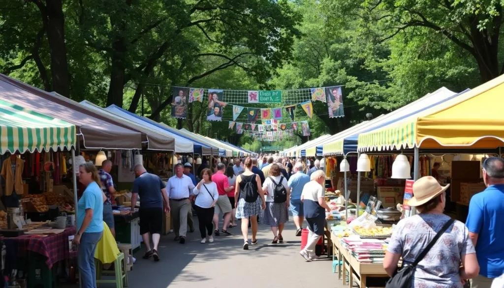 Image of Lloyd Park Market on a Saturday