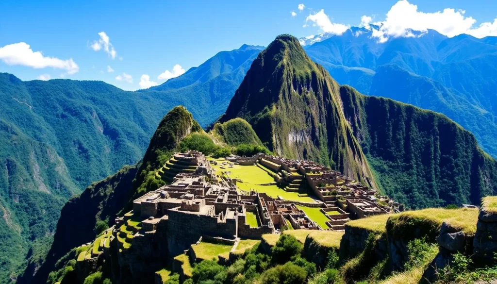 Image of Machu Picchu during the dry season