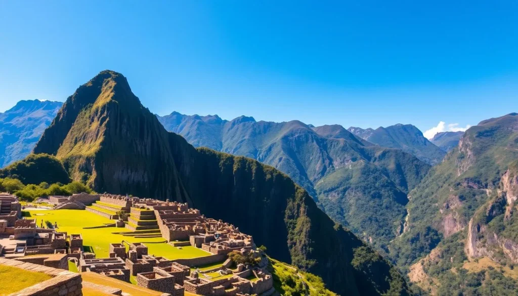 Image of Machu Picchu during the dry season