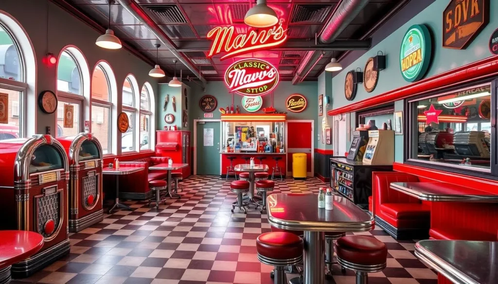 Image of Marv's Classic Soda Shop interior