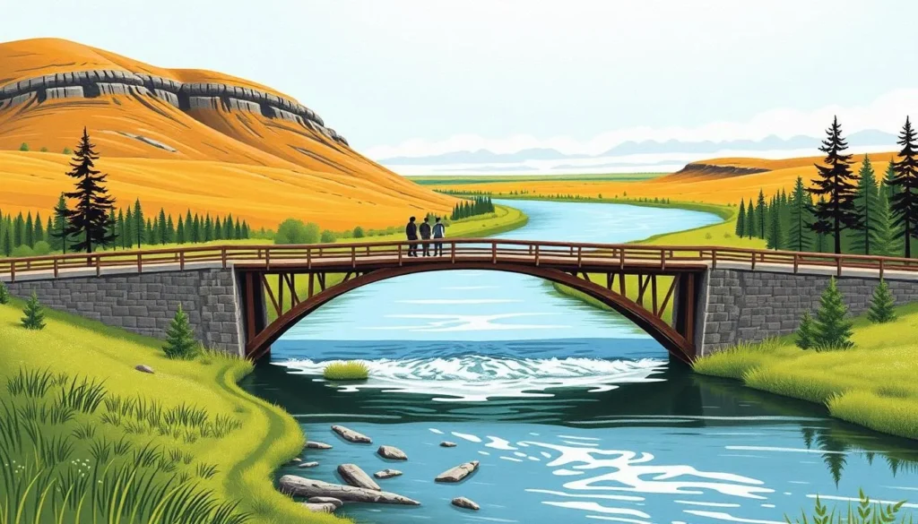Image of Métis Crossing along the North Saskatchewan River