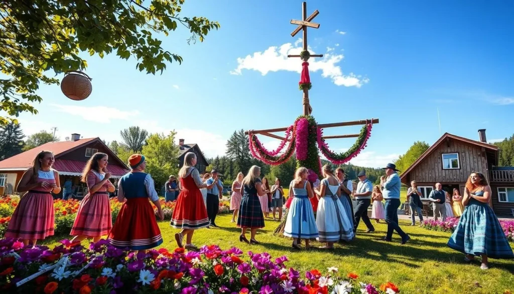 Image of Midsummer celebration in Dalarna