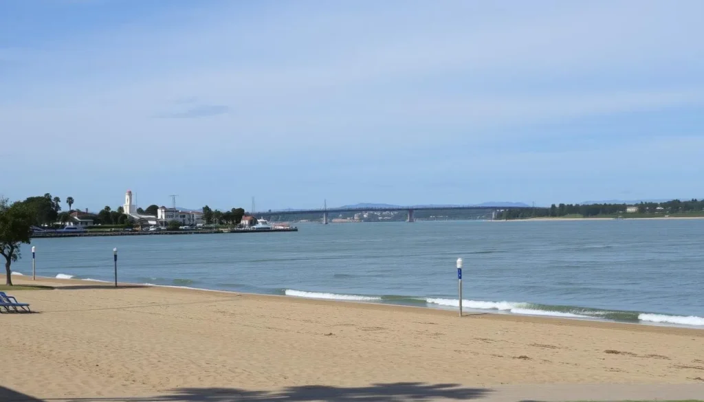 Image of Municipal Beach in Paysandu, Uruguay, with a serene atmosphere and the Uruguay River in the background