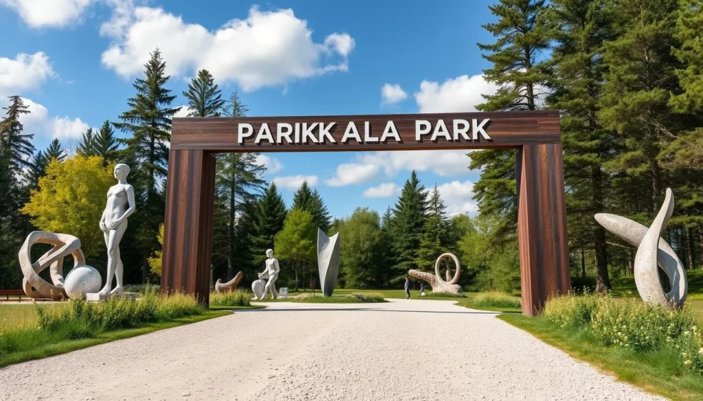 Image of Parikkala Sculpture Park's entrance