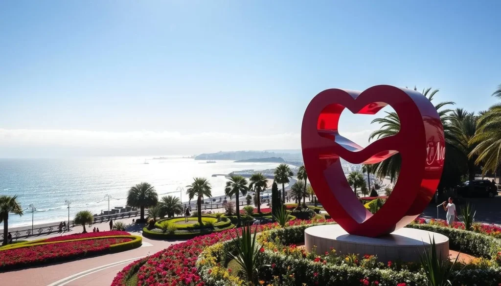 Image of Parque del Amor with the "El Beso" sculpture