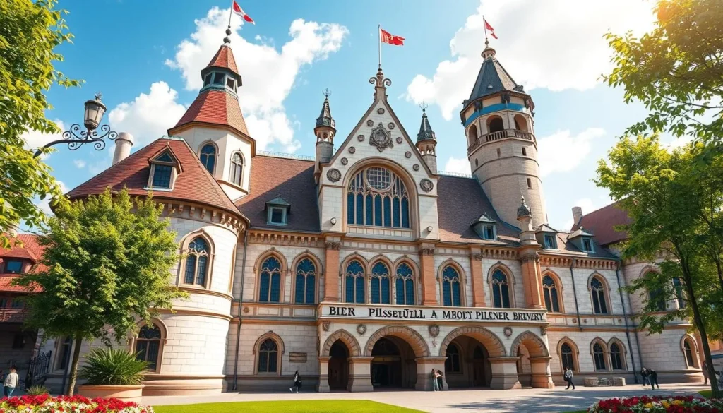 Image of Pilsner Urquell Brewery facade