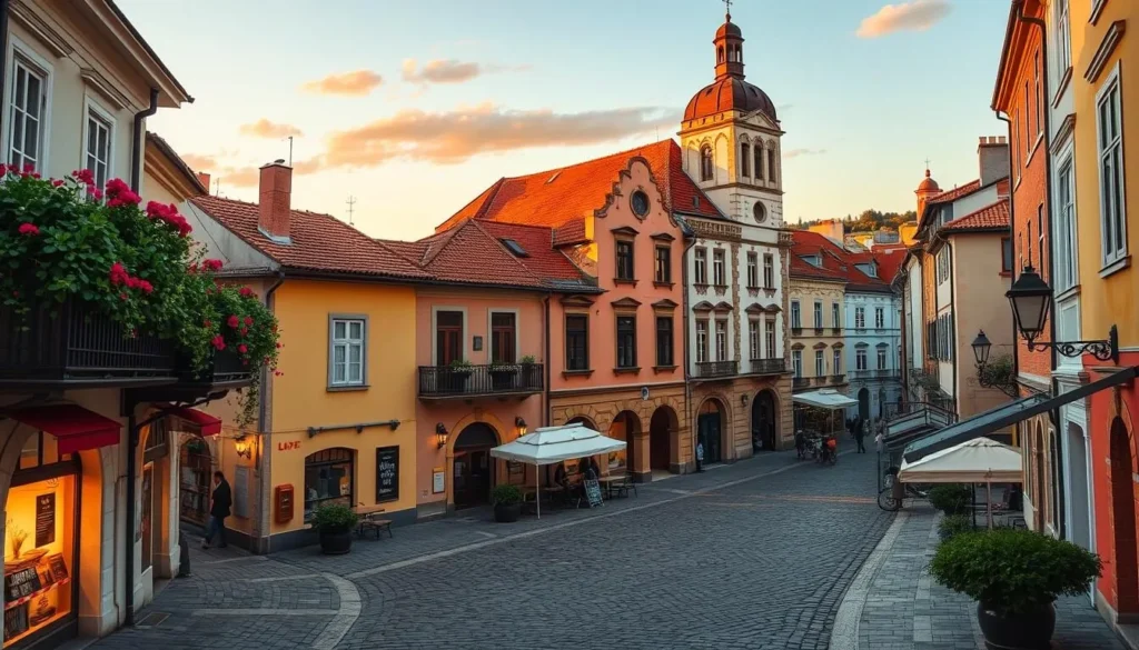 Image of Pisek's historic center