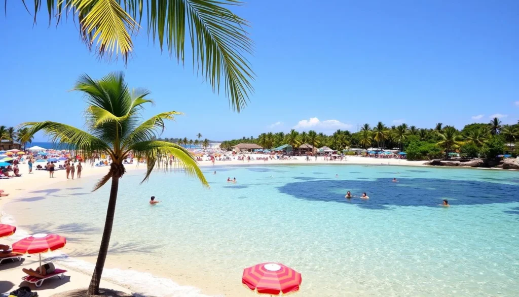 Image of Playa Choroni with clear waters and lively atmosphere