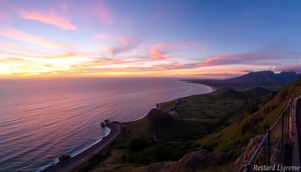 Image of Punta Ballena's panoramic views during sunset