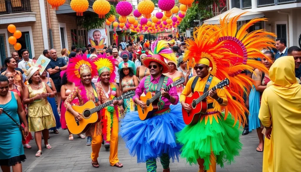 Image of Salvador Carnival street party with Trio Elétrico