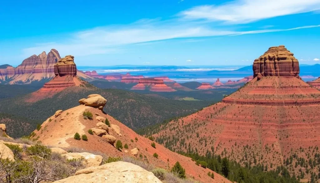 Image of San Francisco Peaks with nearby national monuments