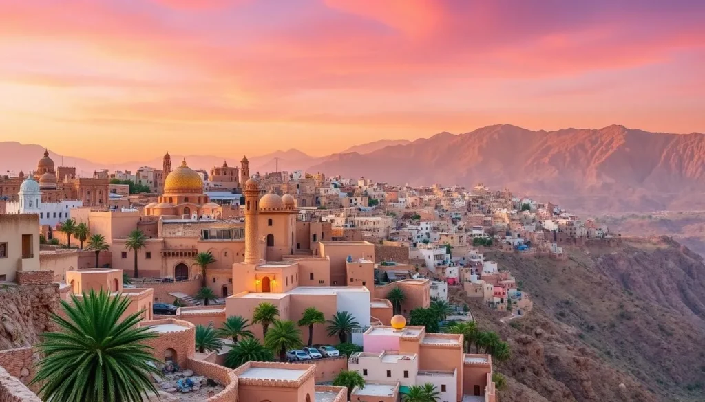 Image of Sanaa cityscape during the best travel time