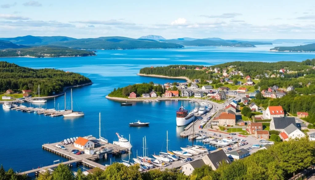 Image of Sandhamn island with its lively harbor and beautiful scenery
