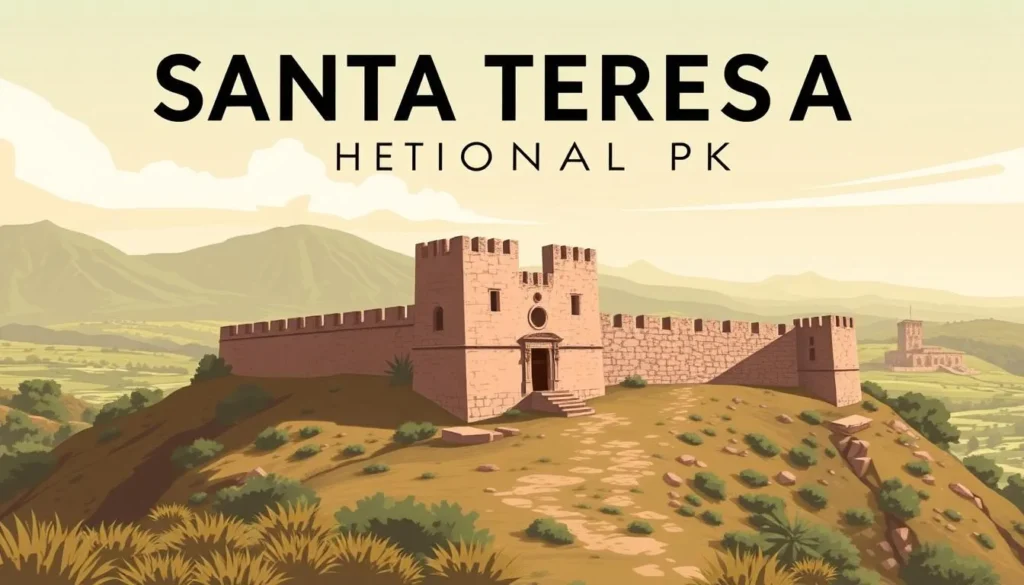 Image of Santa Teresa National Park's historic fortress and surrounding landscape