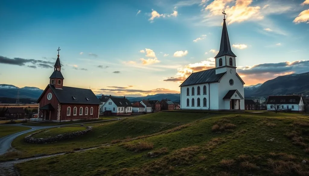 Image of Skien's historic churches