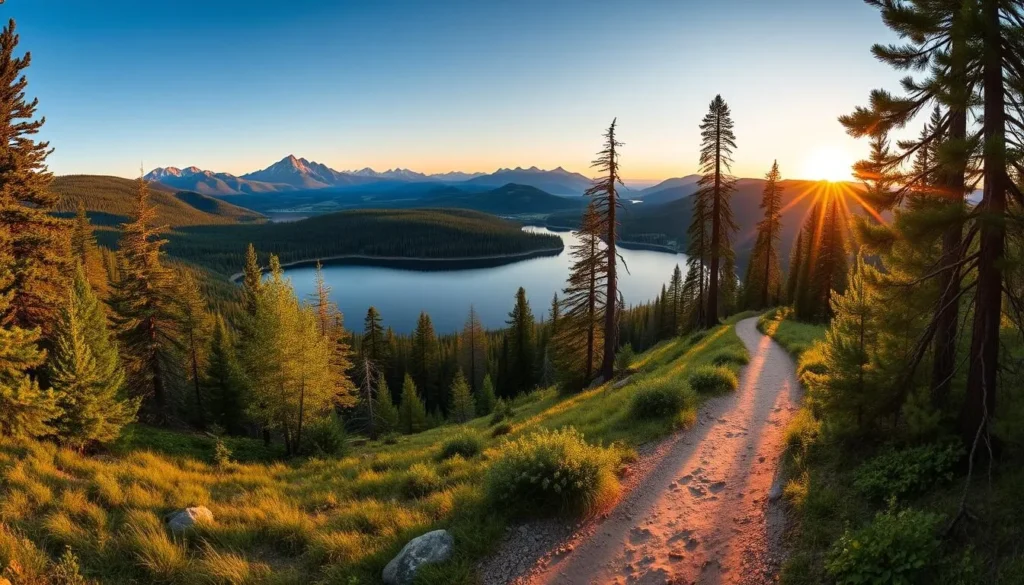 Image of Smoky Lake's hiking trails