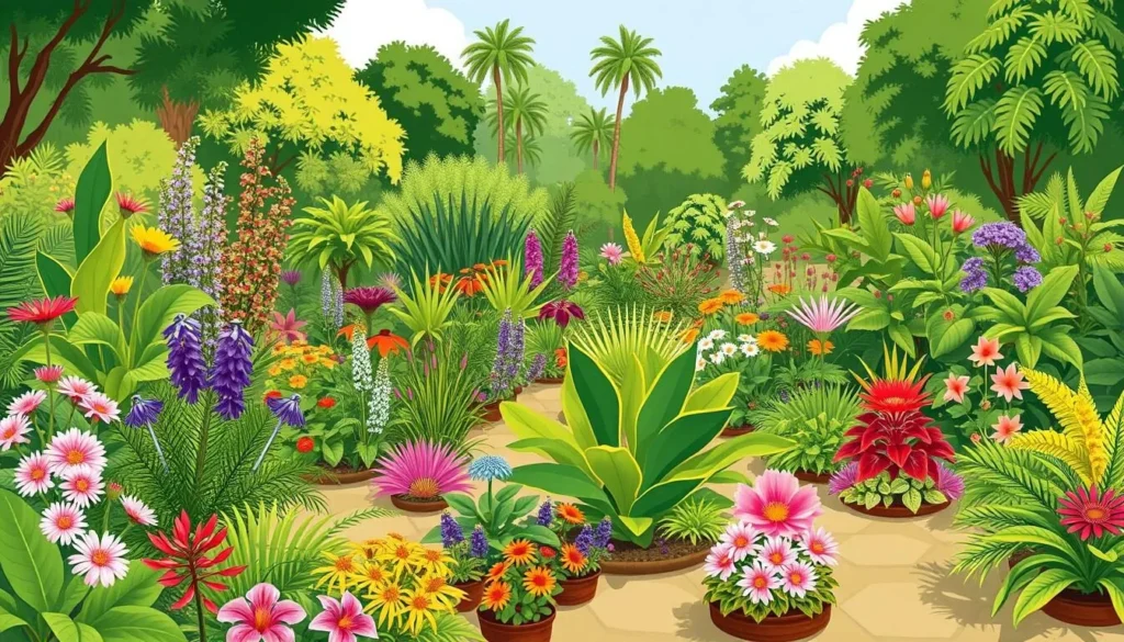 Image of Sneh Rashmi Botanical Garden with its diverse plant species