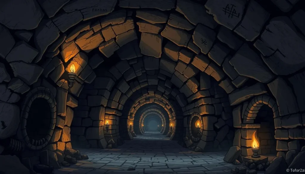 Image of Tabor's underground tunnels