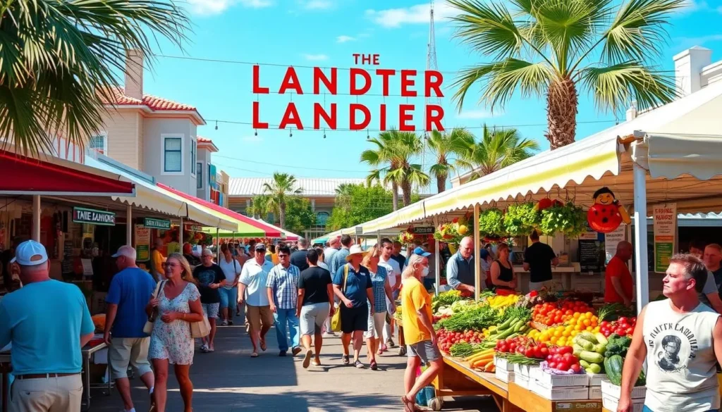 Image of The Landing in Fort Walton Beach with a farmer's market