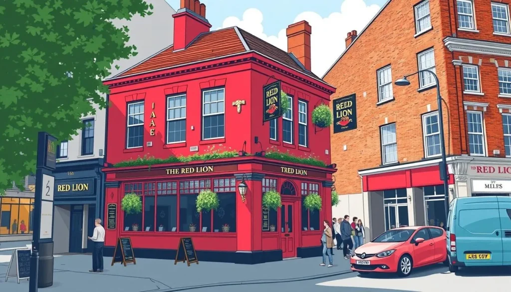 Image of The Red Lion pub on Parliament Street