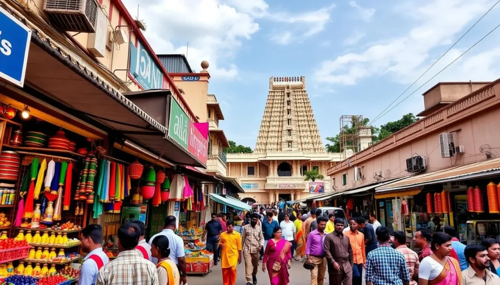 Image of Tirupati shopping area