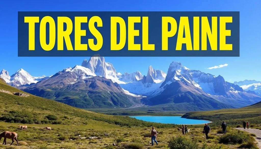 Image of Torres del Paine National Park during the peak season