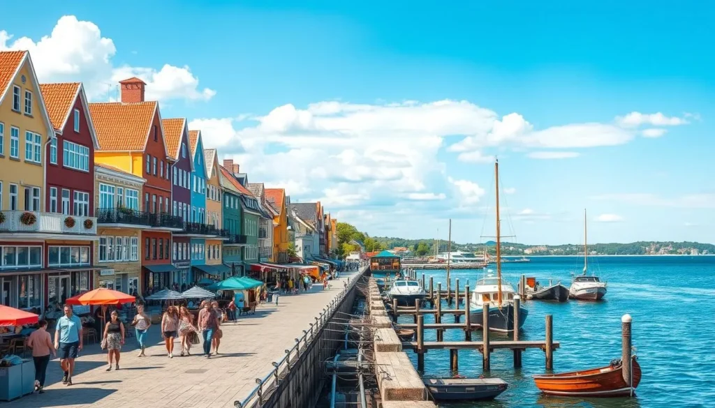 Image of Trelleborg's vibrant waterfront