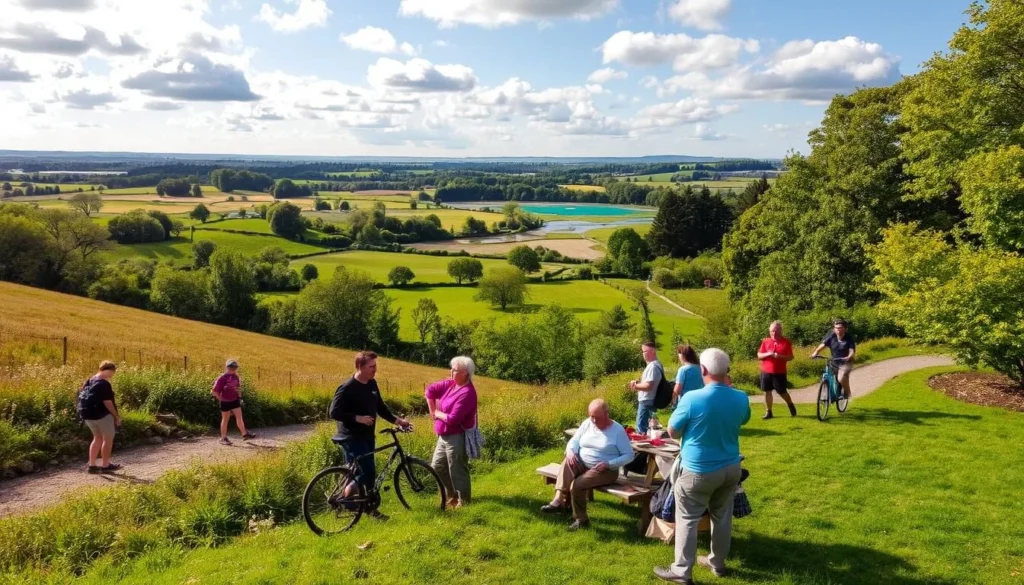 Image of Trent Country Park with diverse landscapes and activities Image of Trent Country Park with diverse landscapes and activities
