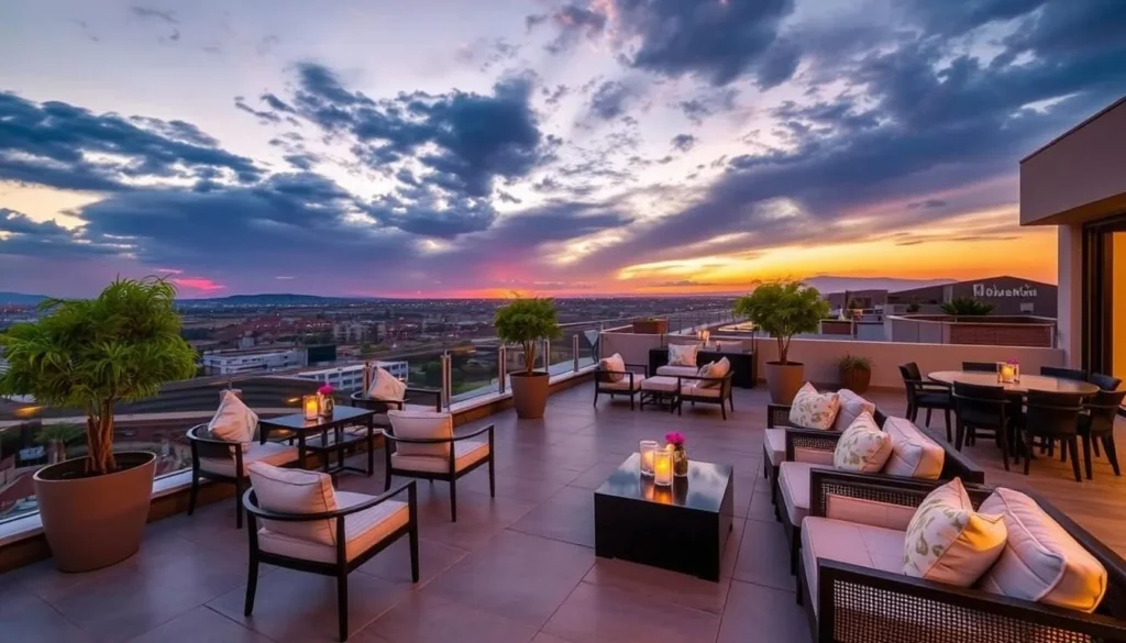 Image of U Zlateho Kohouta hotel's rooftop terrace