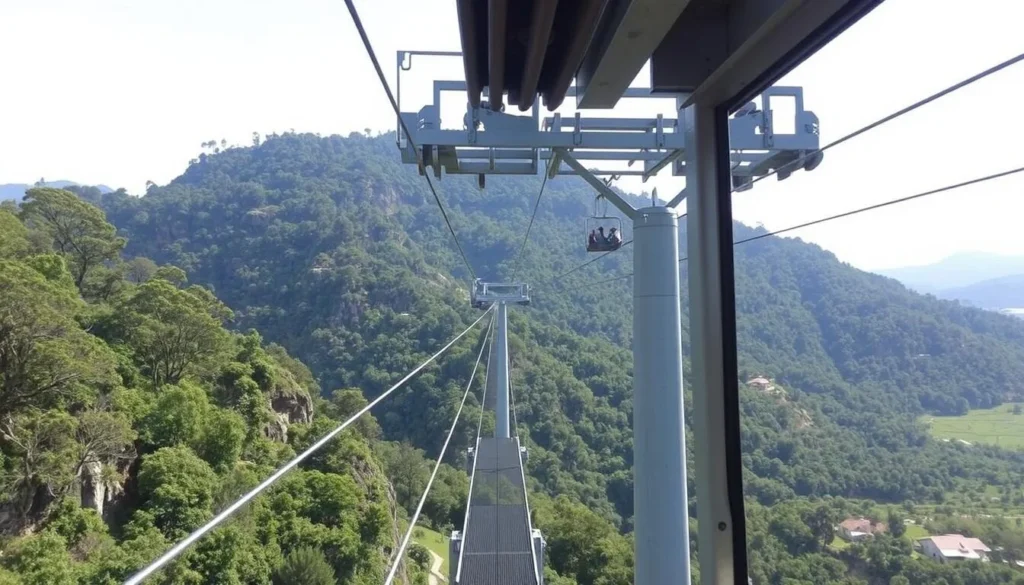 Image of Unipraias Park Cable Car in operation