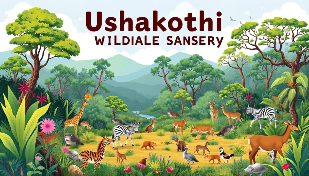 Image of Ushakothi Wildlife Sanctuary with diverse flora and fauna