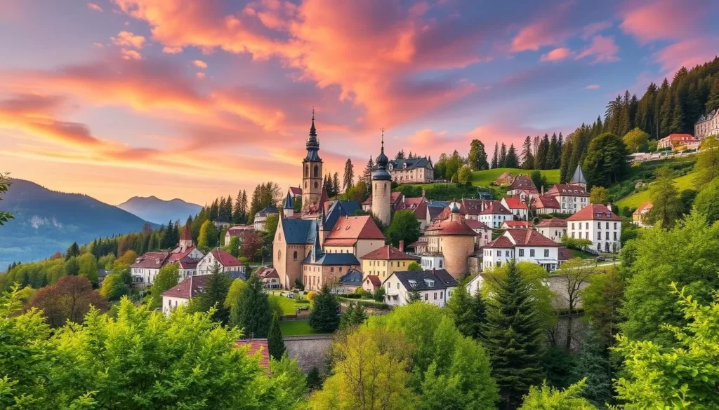 Image of Vysoká Lípa village in Bohemian Switzerland, Czechia
