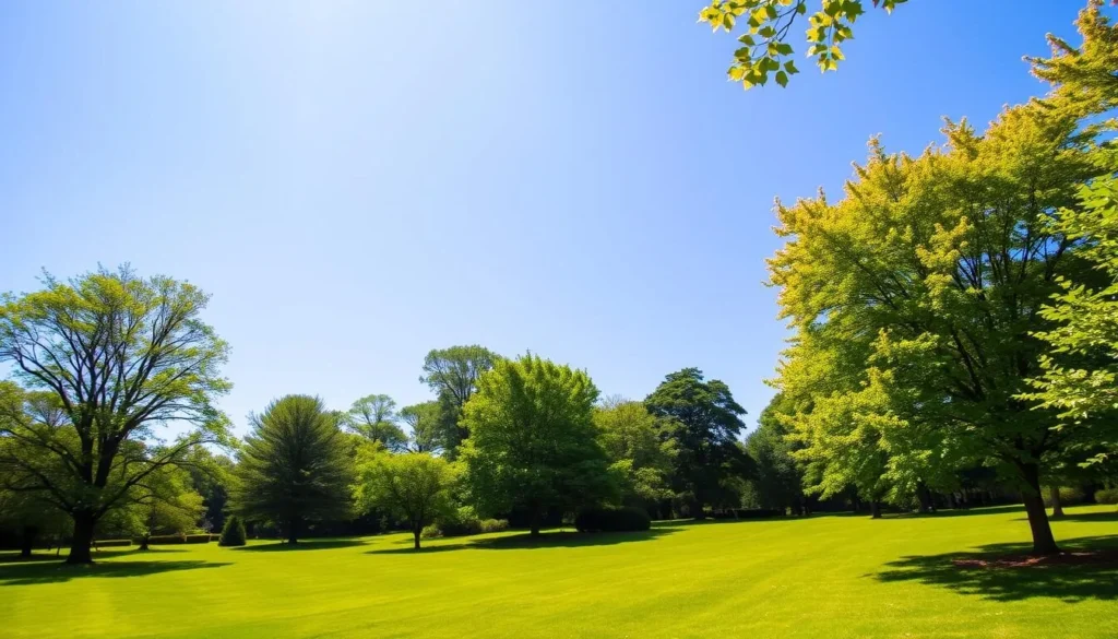 Image of Walpole Park's lush green landscape during a sunny day