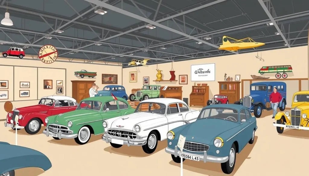 Image of Whitewebbs Museum of Transport's vintage vehicle collection Image of Whitewebbs Museum of Transport's vintage vehicle collection