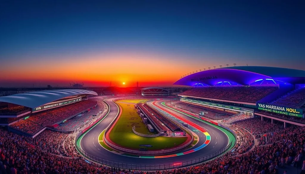 Image of Yas Marina Circuit during Abu Dhabi Grand Prix