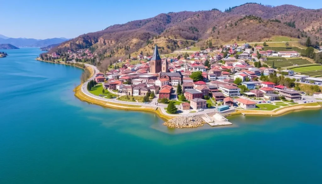 Image of Zarasai town nestled between lakes