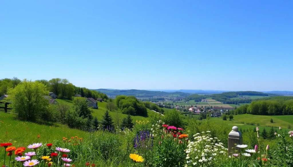 Image of Zlin Region landscape during late spring