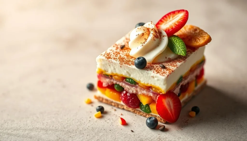Image of a Brazilian-European fusion dessert