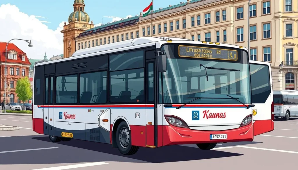 Image of a Kaunas city bus