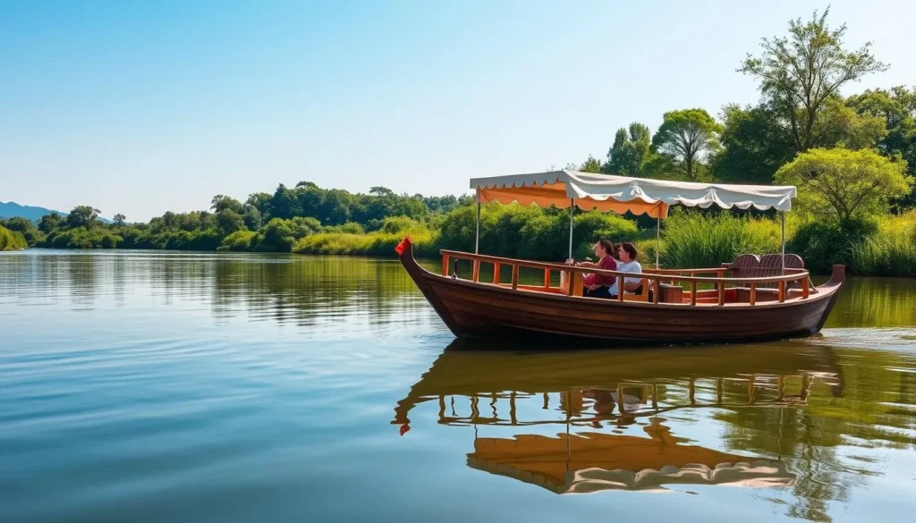 Image of a Låna picnic boat on the Aura River