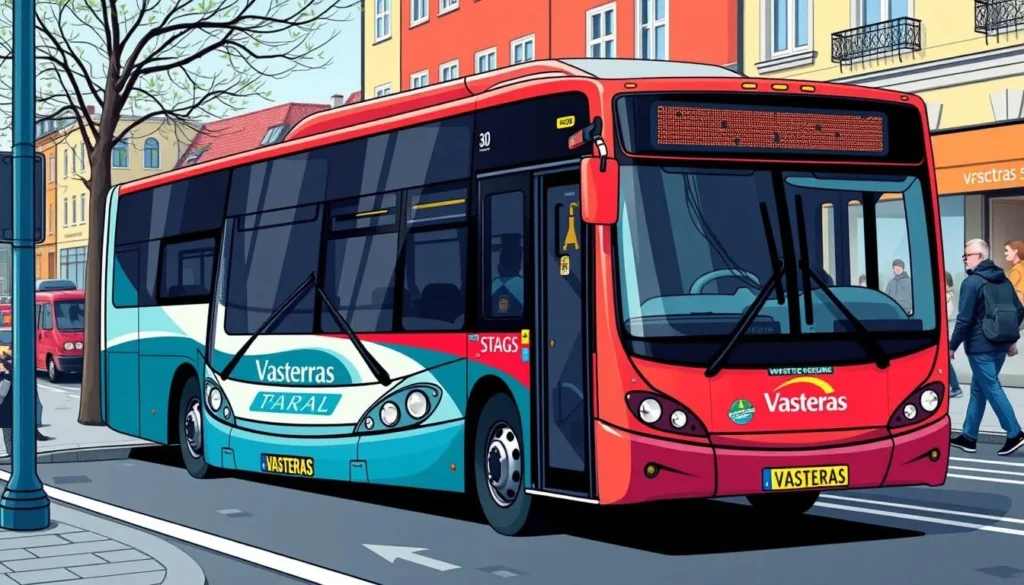 Image of a Vasteras city bus
