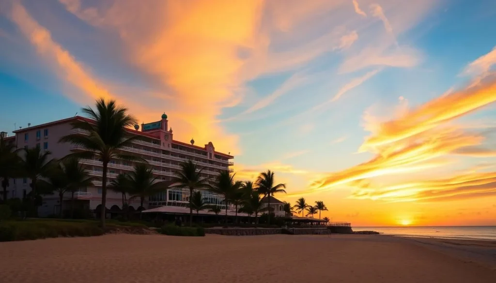 Image of a beachfront hotel in La Paloma