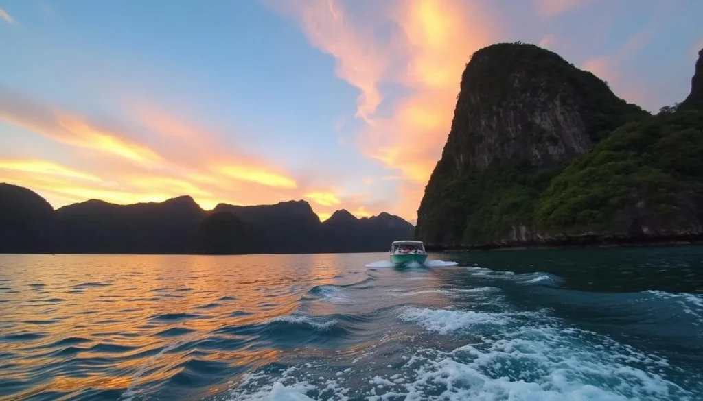 Image of a boat tour around Ilha Grande