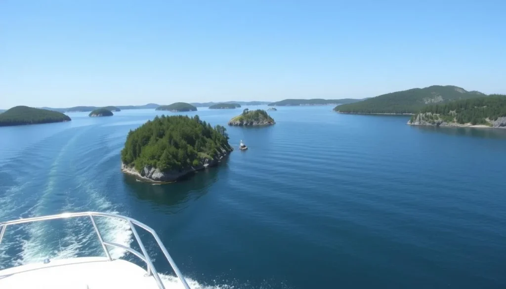 Image of a boat tour in the Risør Archipelago