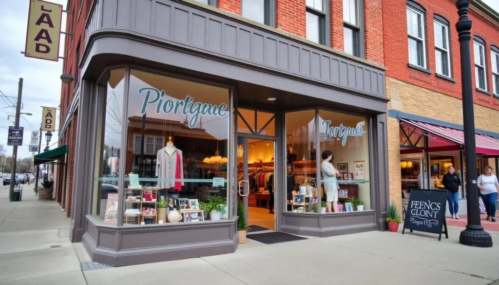 Image of a boutique storefront in Downtown Fergus Falls